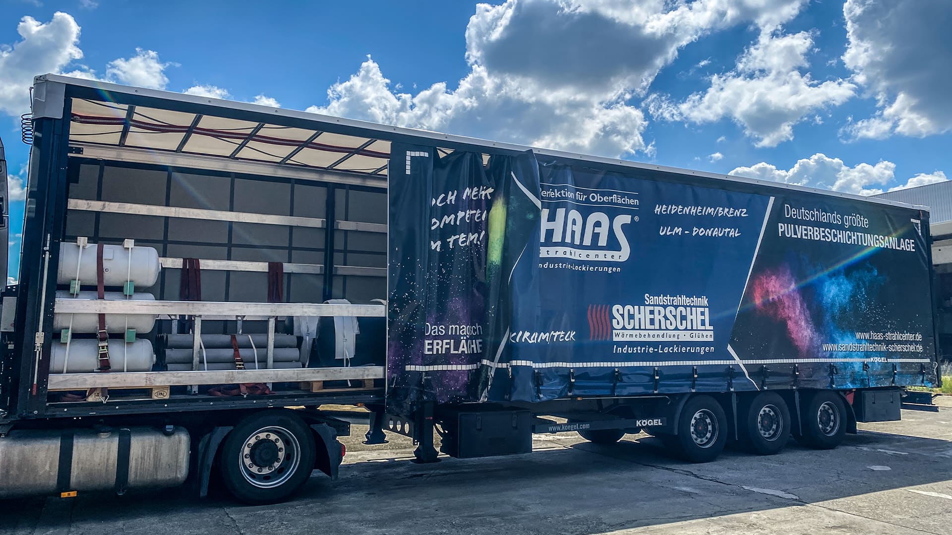 Transport, Logistik, Lager – Haas Strahlcenter